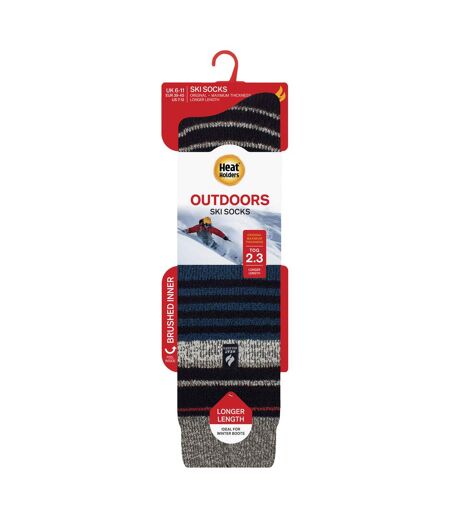 Chaussettes thermiques à motifs de ski pour hommes