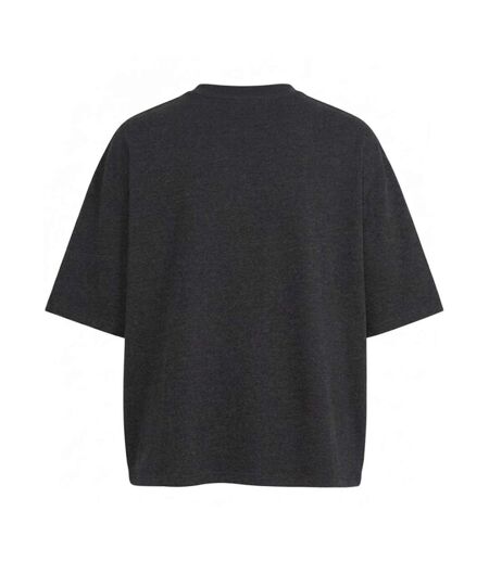 Mens Boxy Heavyweight Cropped T-shirt Washed Black Awdis