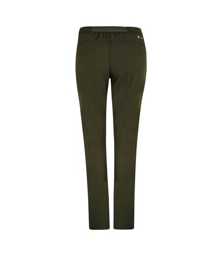 Womens/ladies Pentre Slim Hiking Trousers Dark Khaki Regatta