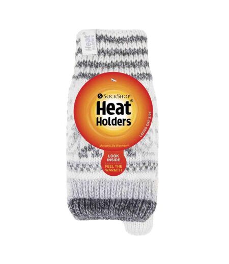 Mitaines Femme Thermiques Chaudes Hiver avec Motif