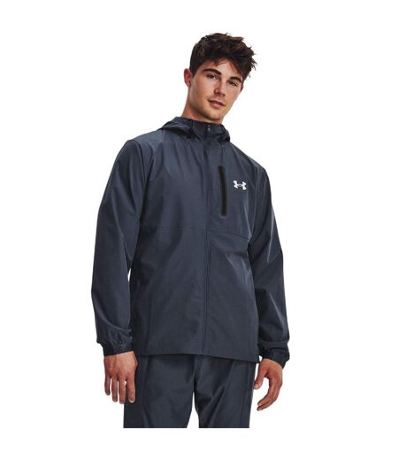 Mens Lightweight Track Jacket Grey Under Armour