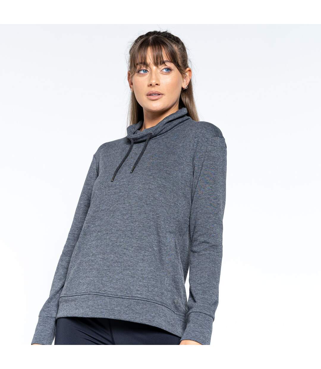 Sweat crystallize femme gris foncé chiné Dare 2B-4