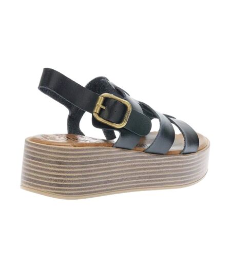 Womens/ladies Malibu London-b Platform Sandals Black Blowfish