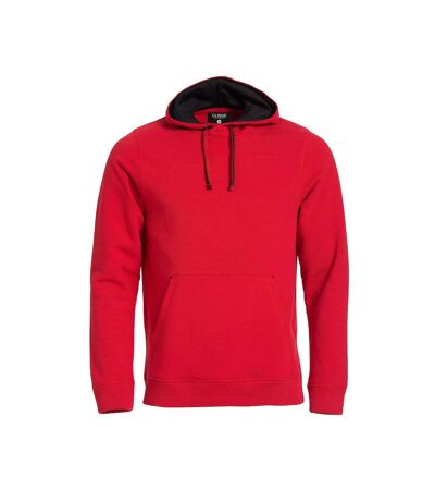Sweat À Capuche Classic Homme Rouge Clique