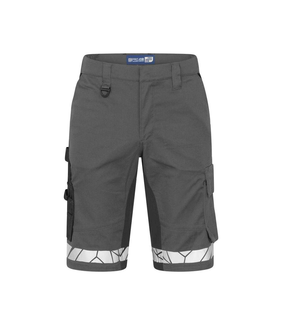Mens Progression Work Shorts Grey Black Projob-2