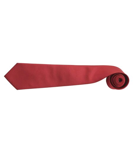 Lot de 2  Cravate unie homme taille unique rouge Premier