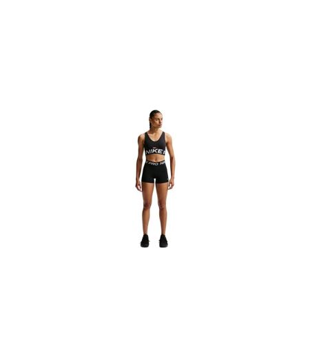 Womens/ladies Indy Plunge Sports Bra Black White Nike