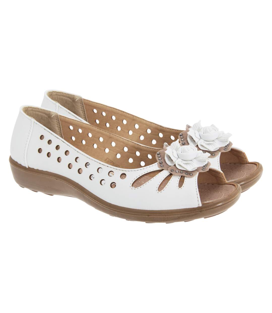 Chaussures d´été femme blanc Boulevard-2