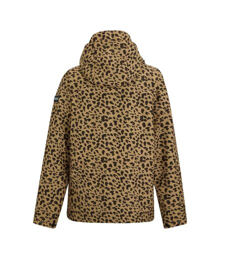 Womens/ladies Bayletta Leopard Print Waterproof Jacket Multicoloured Regatta