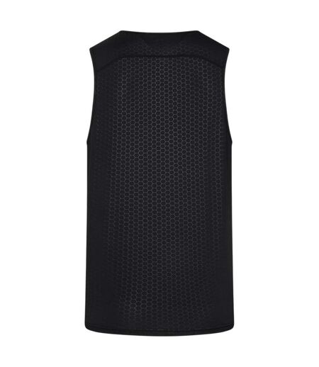 Mens Training Vest Top Black Gym King