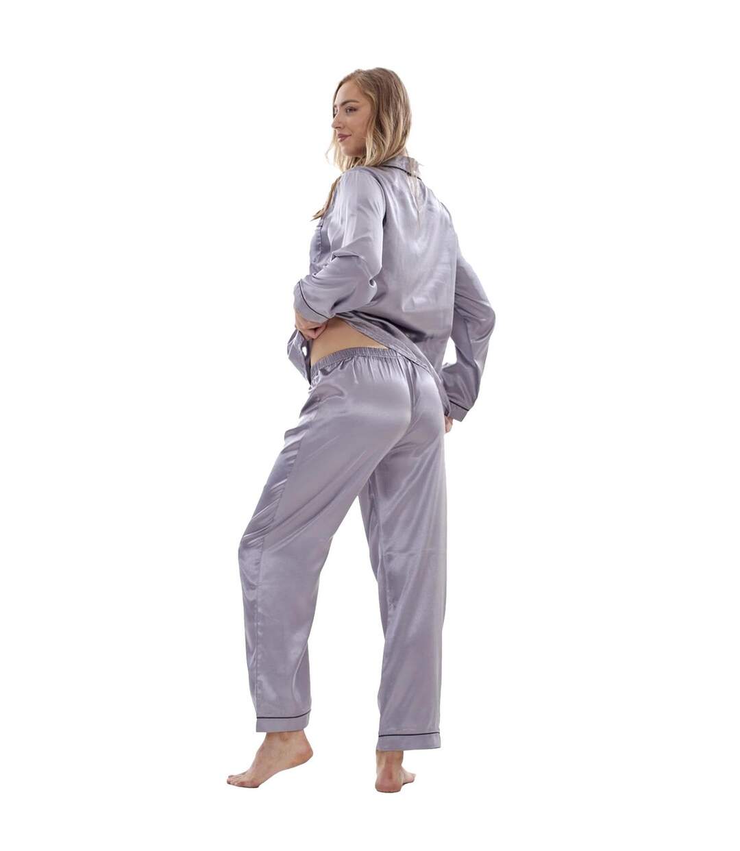 Ensemble De Pyjama Long Femme Gris Keanu-2