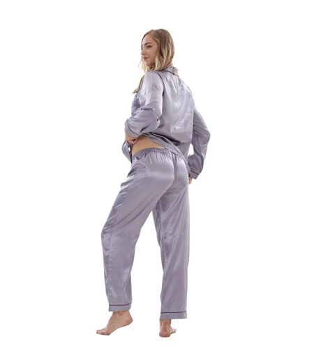 Ensemble De Pyjama Long Femme Gris Keanu