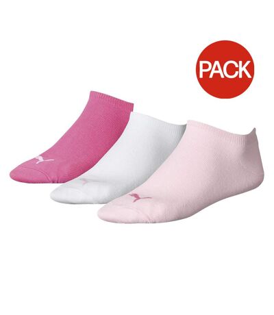 Puma Unisex Adult Invisible Socks (Pack of 3) (Pink) - UTRD266
