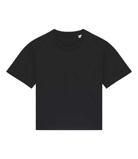 Womens/ladies Oversized T-shirt Black Native Spirit