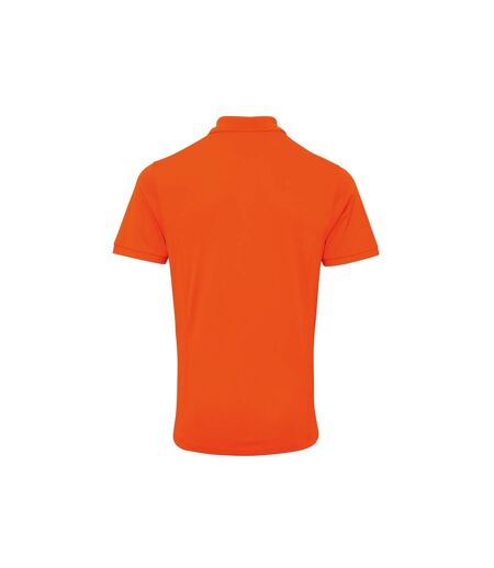 Premier Mens Coolchecker Plus Pique Polo With CoolPlus (Orange) - UTRW6268