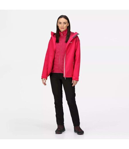 Womens/ladies Wentwood Vii 2 In 1 Waterproof Jacket Pink Potion Berry Pink Regatta
