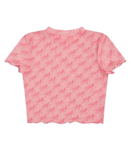 Haut Motif/style Imprimé Lettrage Femme Rose Hugo