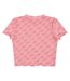 Haut Motif/style Imprimé Lettrage Femme Rose Hugo-2