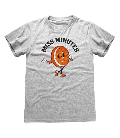 Loki Unisex Adult Miss Minutes T-Shirt (Heather Grey) - UTHE691
