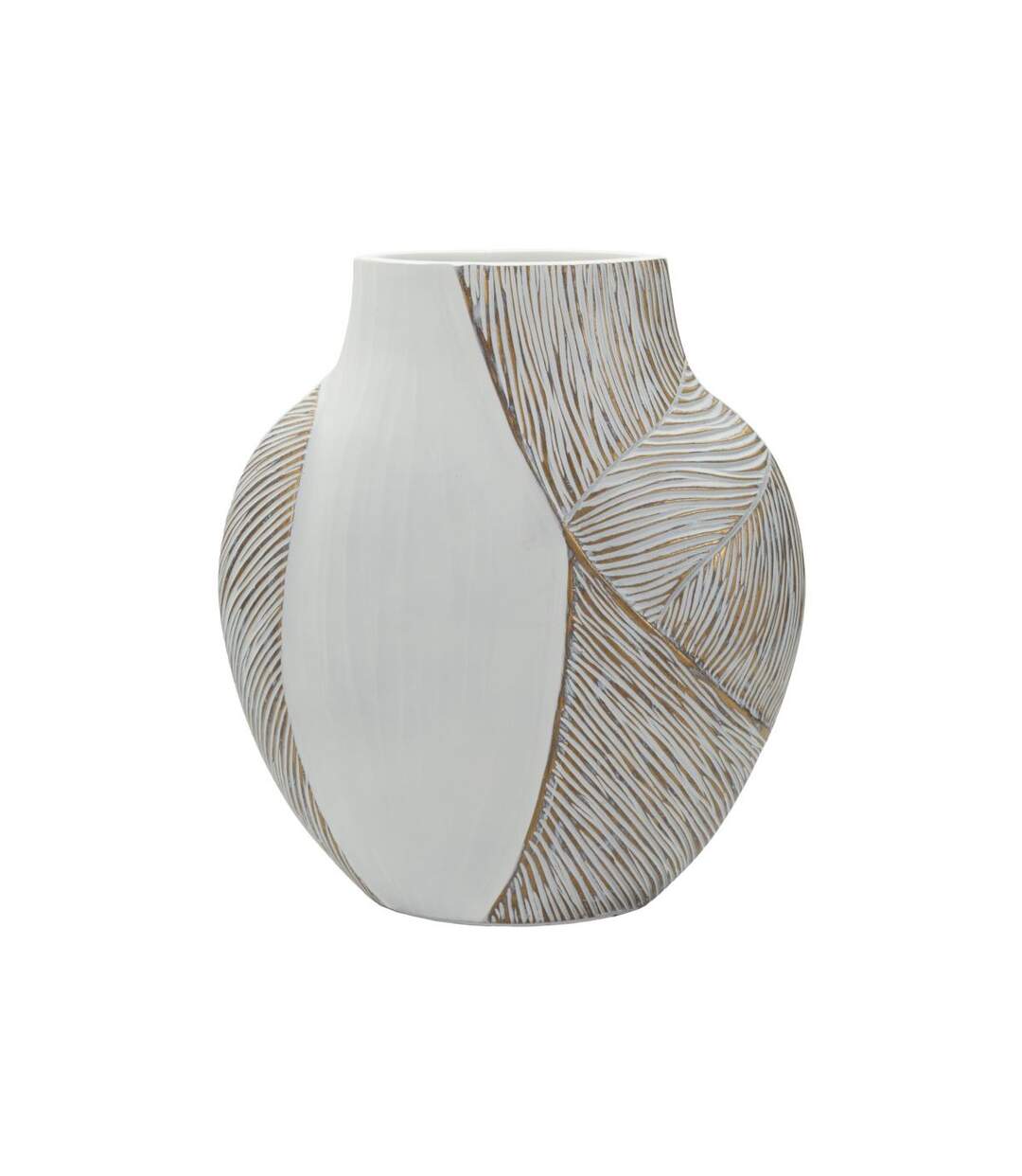 Vase Design Hochi 31cm Blanc-1