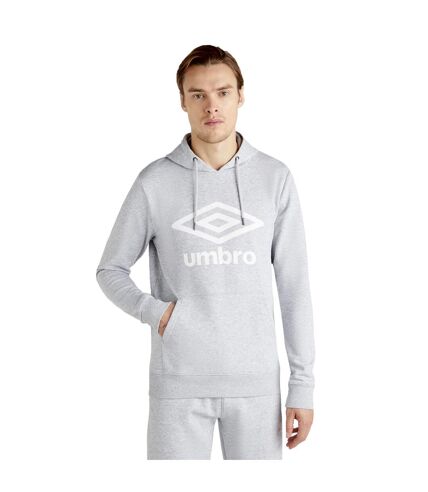 Umbro - Sweat à capuche TEAM - Homme (Gris chiné / Blanc) - UTUO1827