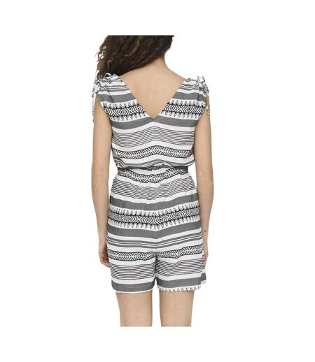 Combinaison blanc/gris/noir femme only nora - l