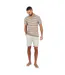 Polo Manches Courtes Homme Beige Gris Blanc Cassé Brave Soul-1