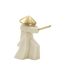 Statuette Déco Samouraï Toku 30cm Blanc & Or-1
