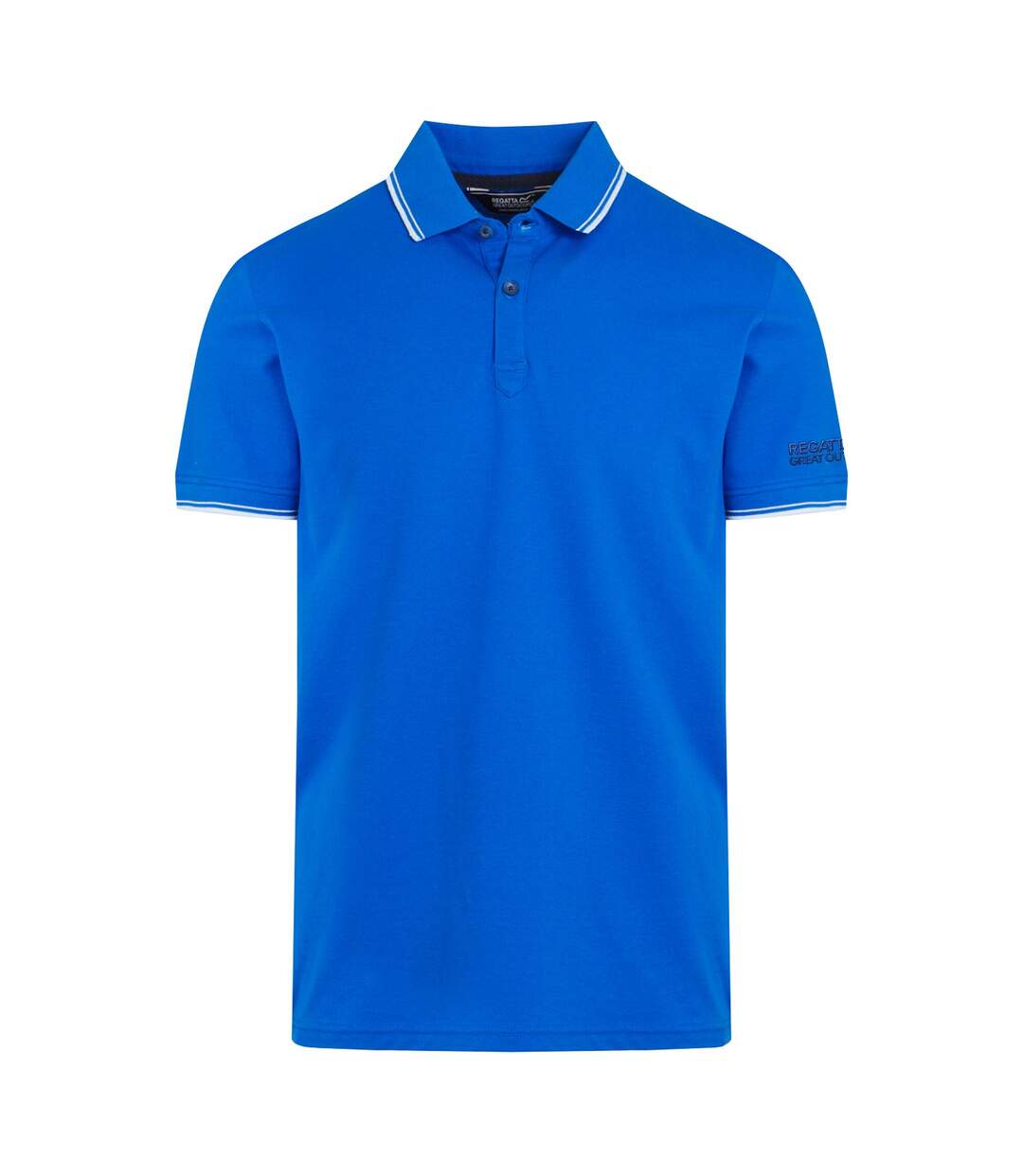 Polo tadeo homme bleu oxford / blanc Regatta-1