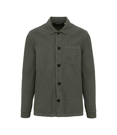 Mens corduroy washed jacket organic khaki Native Spirit