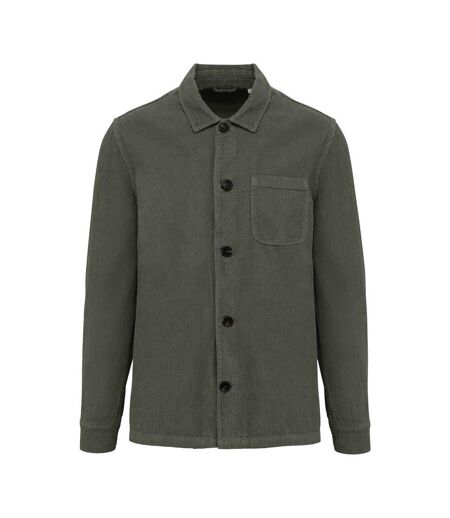 Mens corduroy washed jacket organic khaki Native Spirit
