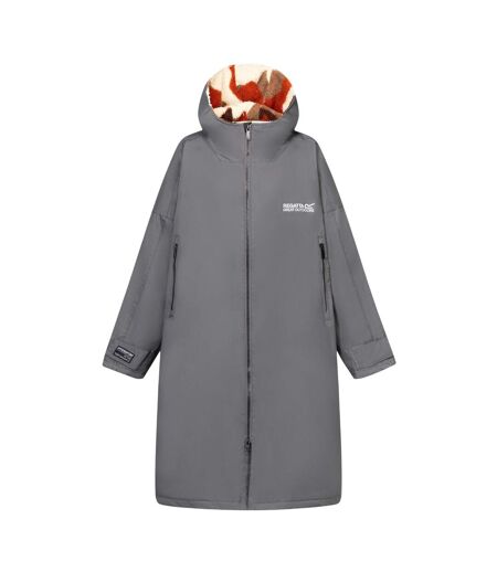Unisex Adult Abstract Mountain Waterproof Changing Robe Iron Regatta