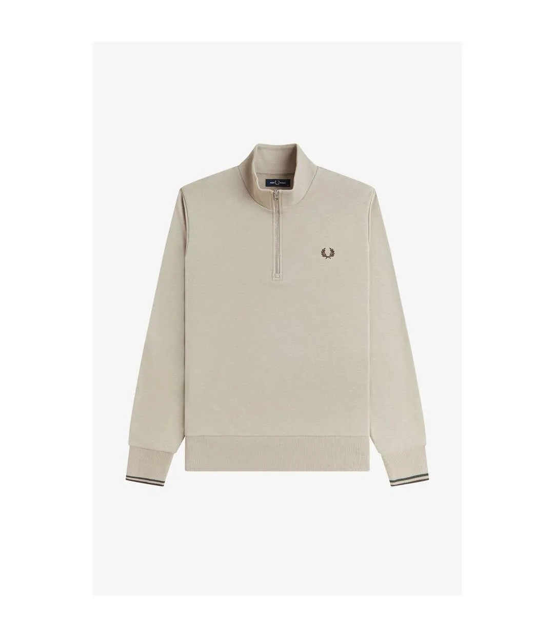Sweat Motif/style Logo Homme Beige Fred Perry-1