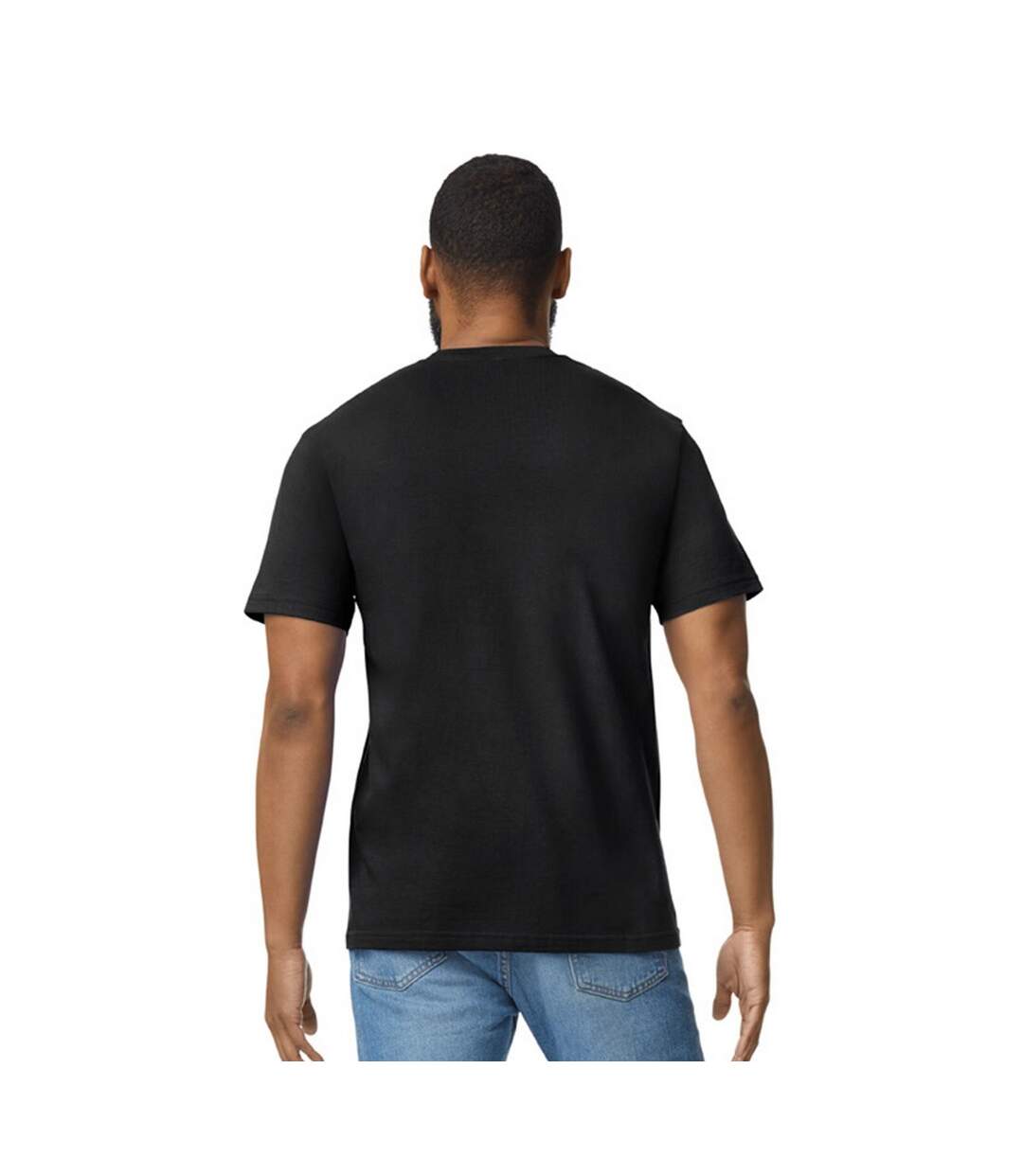 Unisex Adult Softstyle Midweight T-shirt Pitch Black Gildan-2