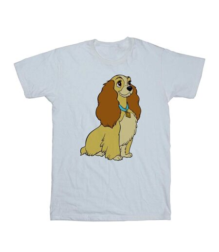 Disney - T-shirt LADY AND THE TRAMP LADY SPAGHETTI HEART - Femme (Blanc) - UTBI17934