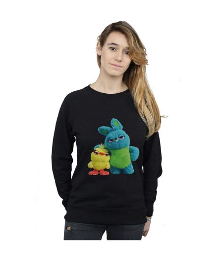Disney Sweatshirt Womens/Ladies Toy Story 4 Ducky And Bunny (Noir) - UTBI41985