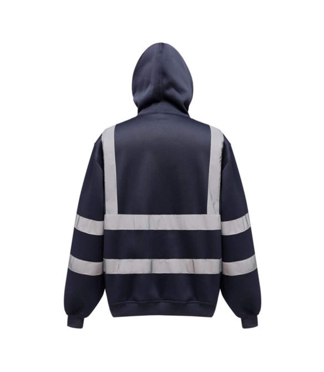 Hi visibility veste réfléchissante à capuche homme bleu marine Yoko-2