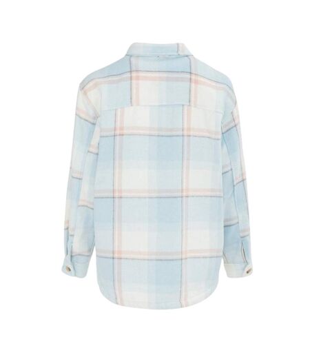 Chemise Motif/style Motif Écossais Femme Bleu Clair Miso
