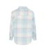 Chemise Motif/style Motif Écossais Femme Bleu Clair Miso-2