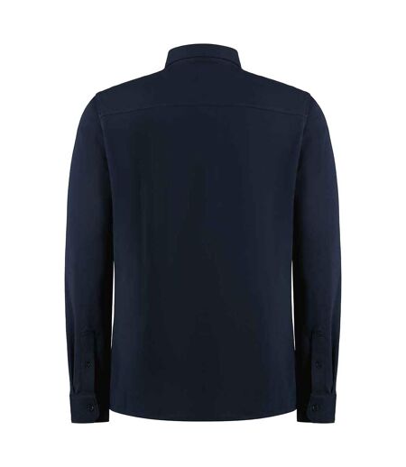 Chemise Manches Longues Homme Bleu Marine Kustom Kit