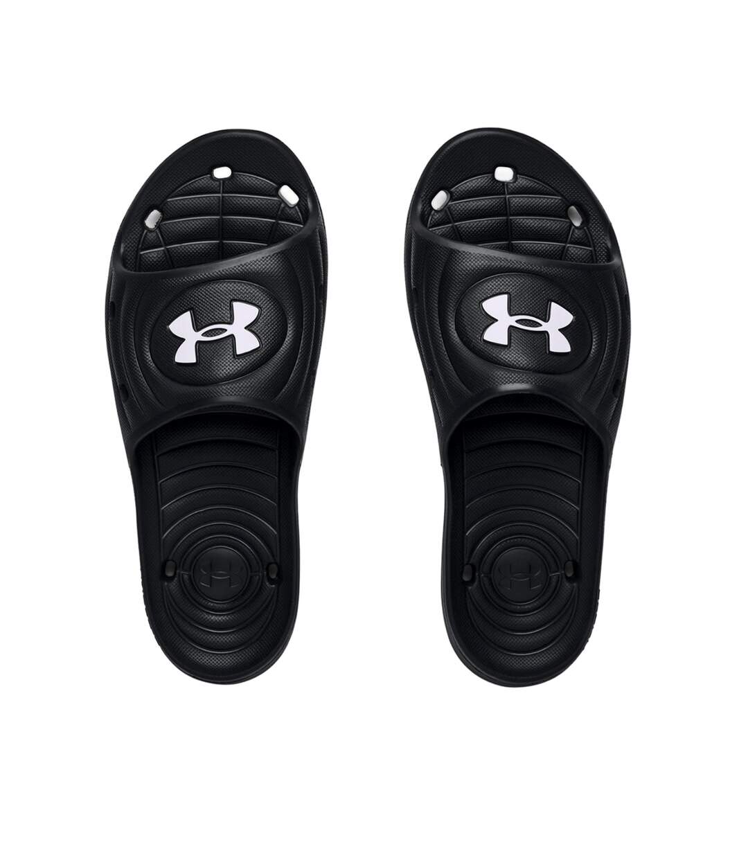 Unisex adult locker iv sliders black/white Under Armour-4