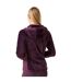 Womens/ladies Endra Hooded Fleece Jacket Deep Plum Regatta-4