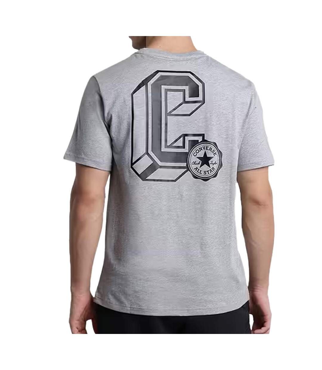 T-shirt gris homme converse classic sport-2