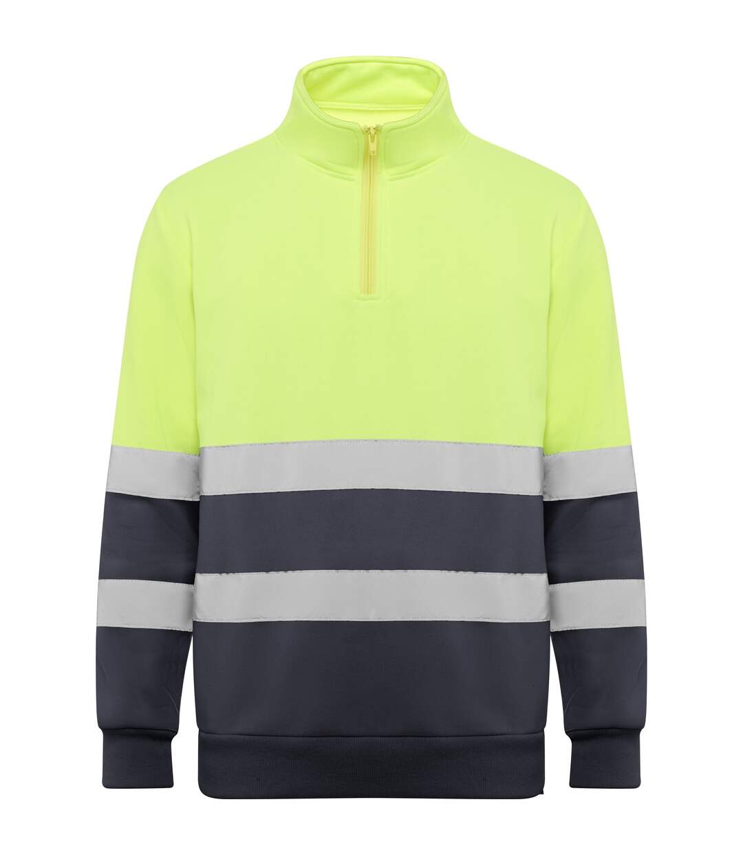 Sweat Spica Adulte Plomb Jaune Fluo Roly Workwear-1