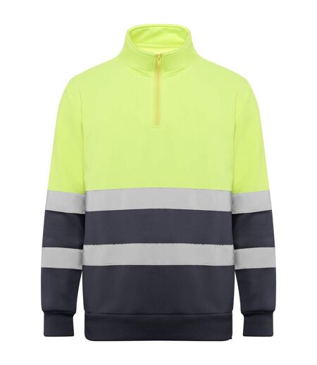 Sweat Spica Adulte Plomb Jaune Fluo Roly Workwear