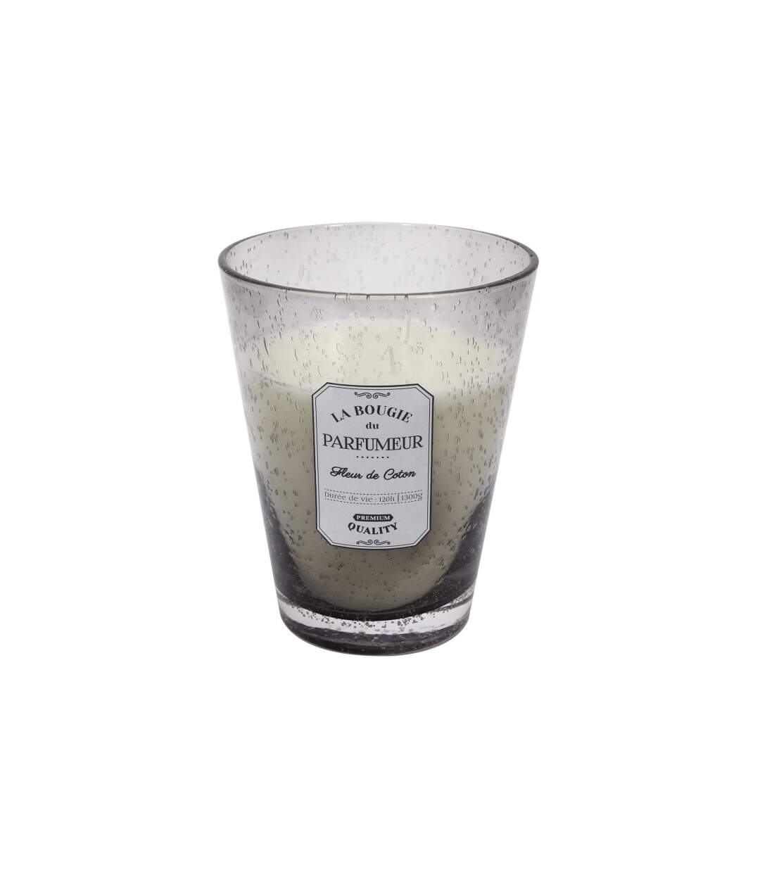 Bougie Parfumée en Verre Bulle 23cm Fleur de Coton-1