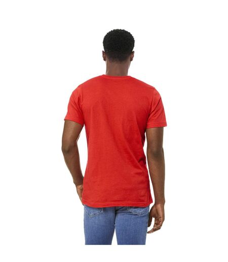 Unisex adult jersey crew neck t-shirt poppy Bella + Canvas