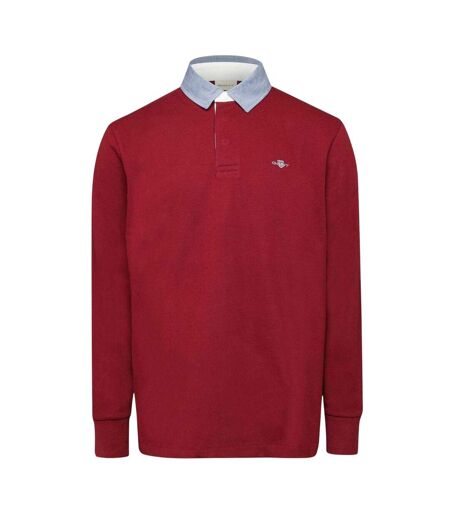 Polo Sweat Rugger Homme Rouge Gant