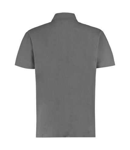 T-shirt polo hommes gris Kustom Kit