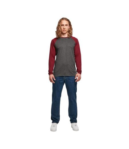 T-shirt Homme Charbon Pourpre Build Your Brand